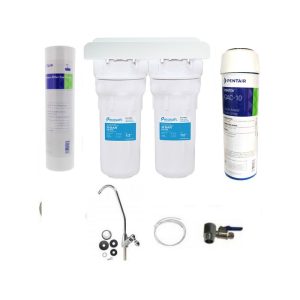 Διπλό κατω παγγου με φιλτρα pentek και βρυση